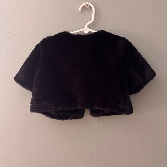 Gymboree Black Fuzzy Shall Cover Up Girls Top - Picture 3 of 3
